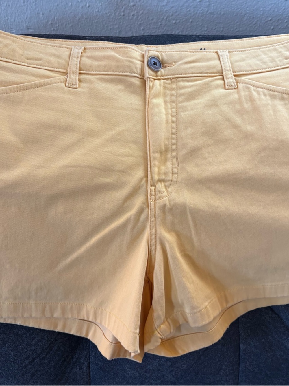 Women’s St John Bay Light Yellow/Goldish Cotton Shorts